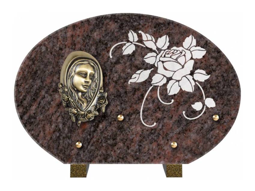 Plaque de cimetiere mantarix