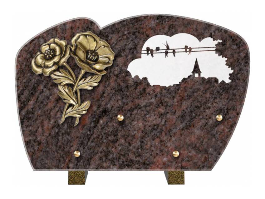 Plaque de cimetiere mantarix