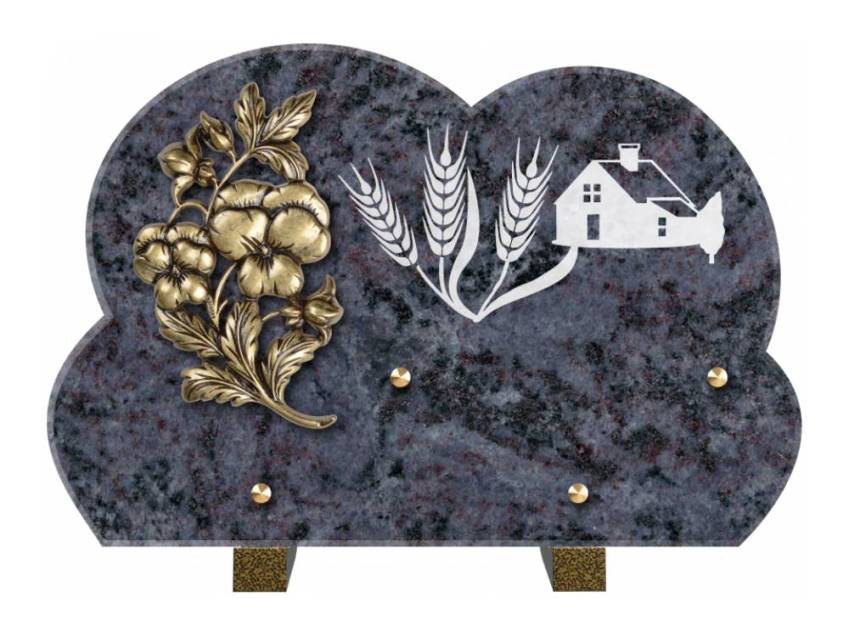 Plaque de cimetiere mantarix
