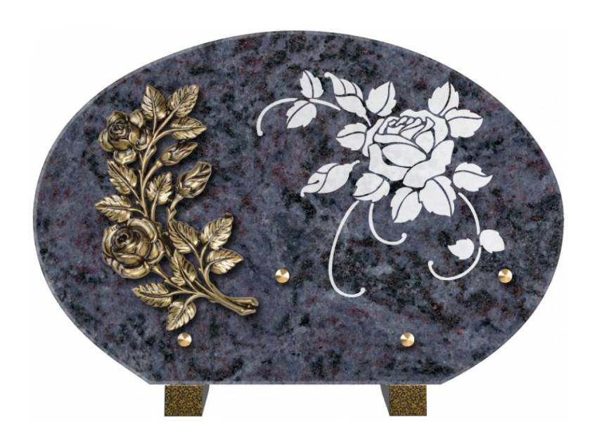 Plaque de cimetiere mantarix