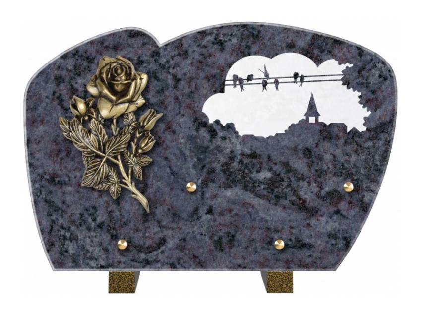 Plaque de cimetiere mantarix