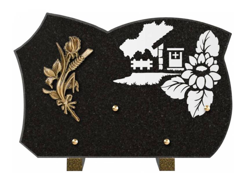 Plaque de cimetiere mantarix