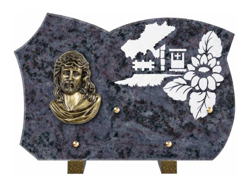 Plaque de cimetiere mantarix