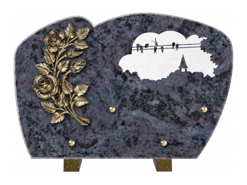 Plaque de cimetiere mantarix