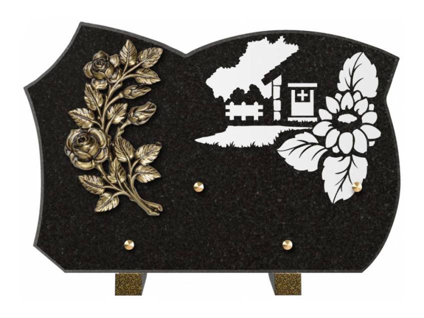 Plaque de cimetiere mantarix