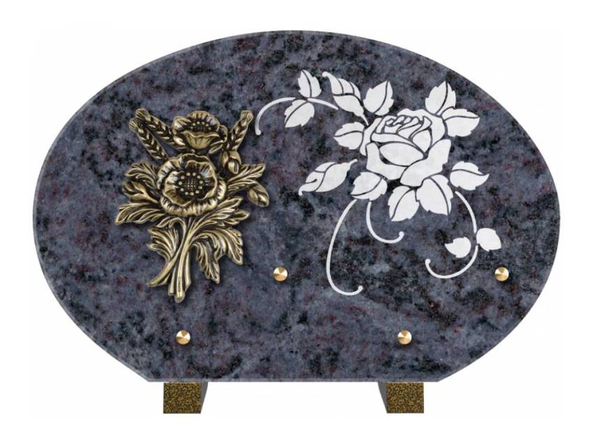 Plaque de cimetiere mantarix