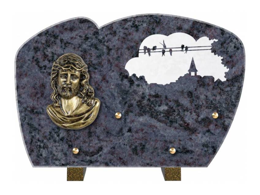 Plaque de cimetiere mantarix