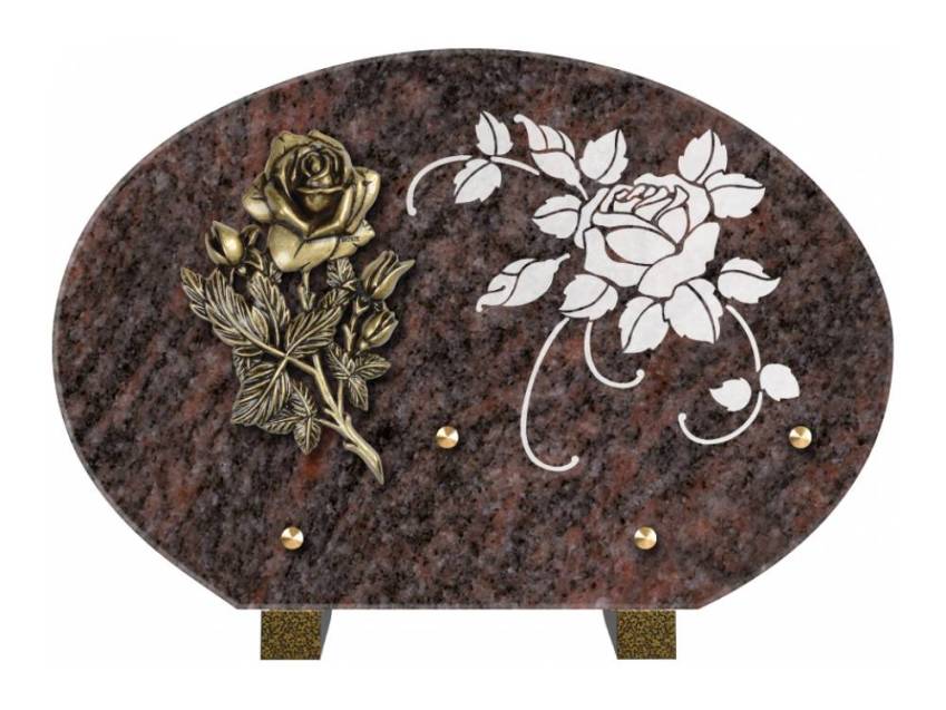 Plaque de cimetiere mantarix