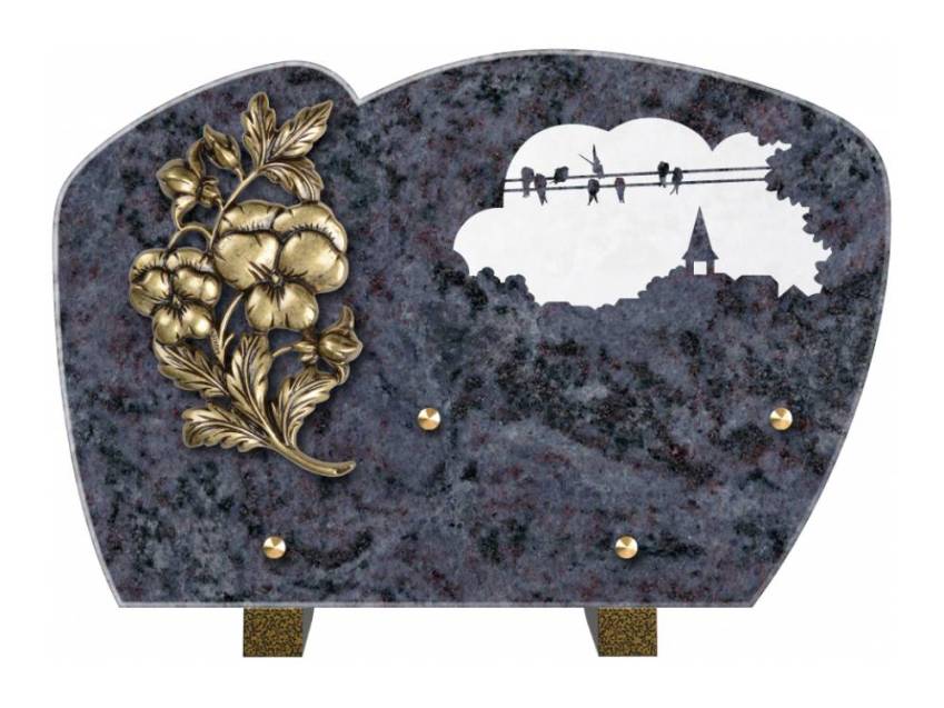 Plaque de cimetiere mantarix