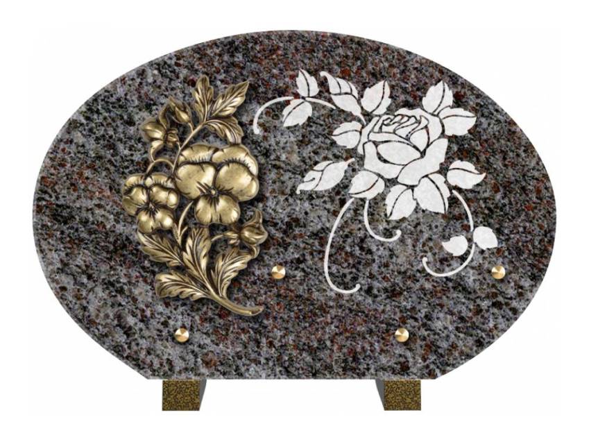 Plaque de cimetiere mantarix