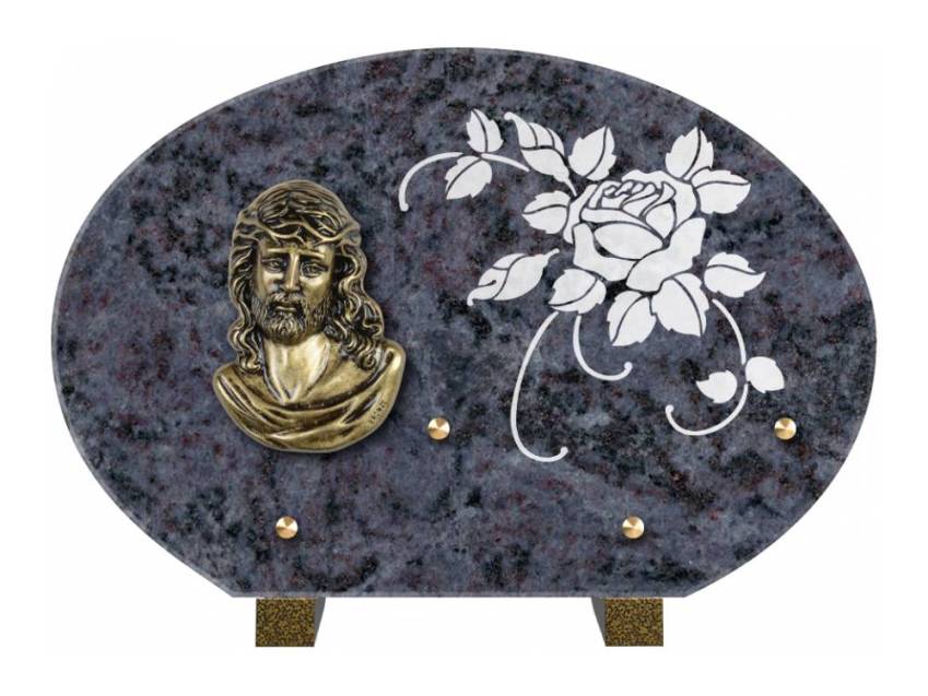 Plaque de cimetiere mantarix