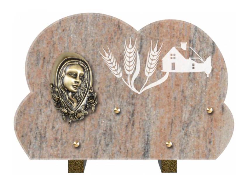 Plaque de cimetiere mantarix