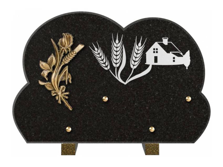 Plaque de cimetiere mantarix