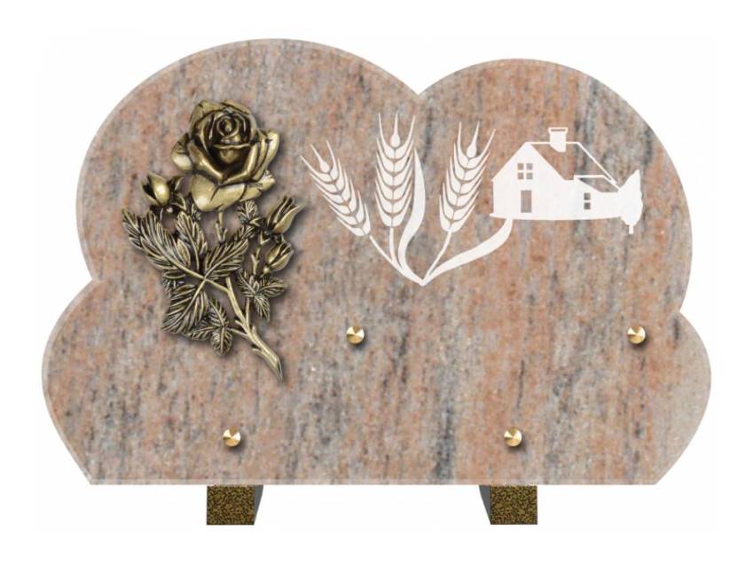 Plaque de cimetiere mantarix