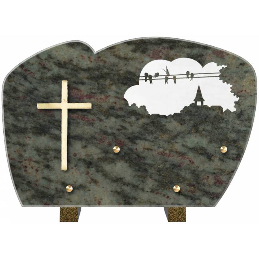 Plaque de cimetiere mantarix