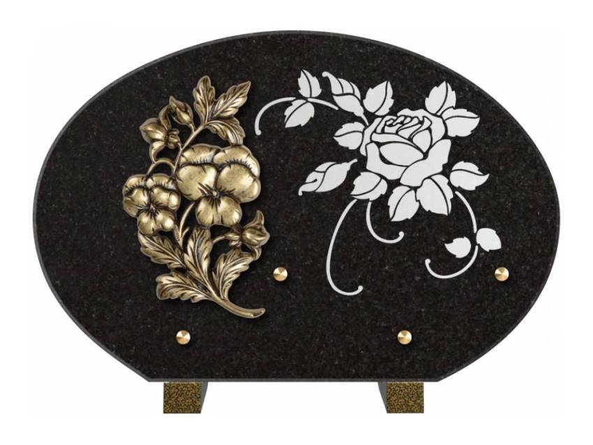 Plaque de cimetiere mantarix