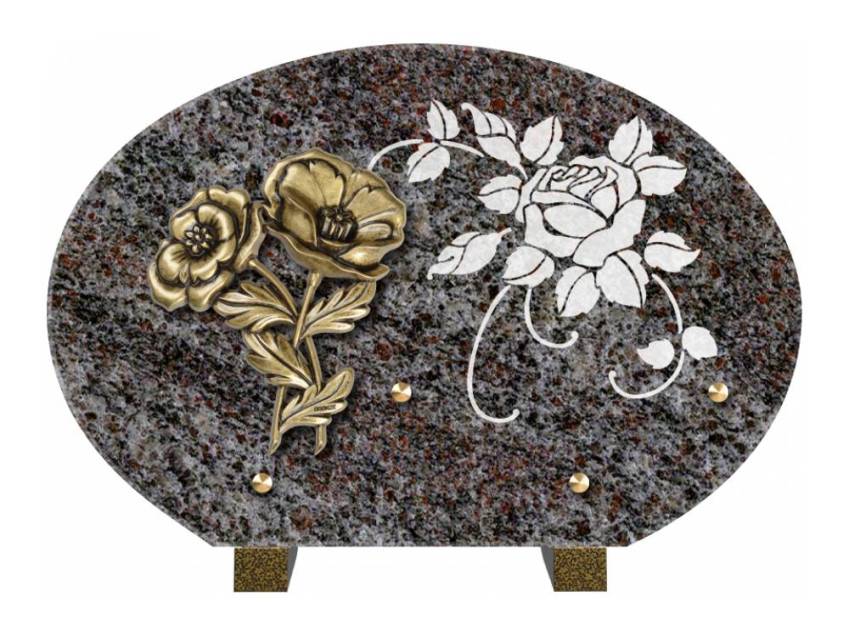 Plaque de cimetiere mantarix
