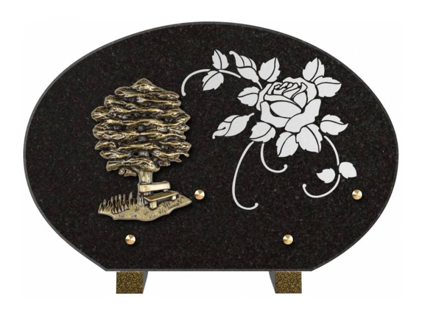 Plaque de cimetiere mantarix