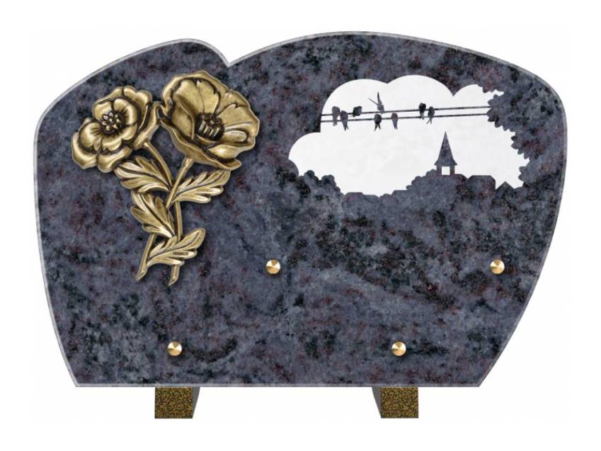 Plaque de cimetiere mantarix