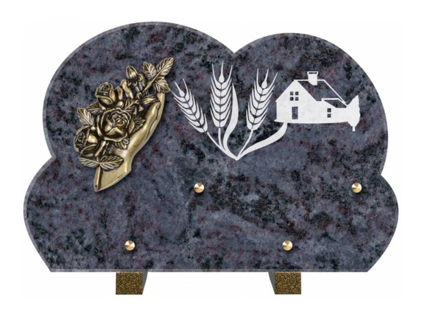 Plaque de cimetiere mantarix
