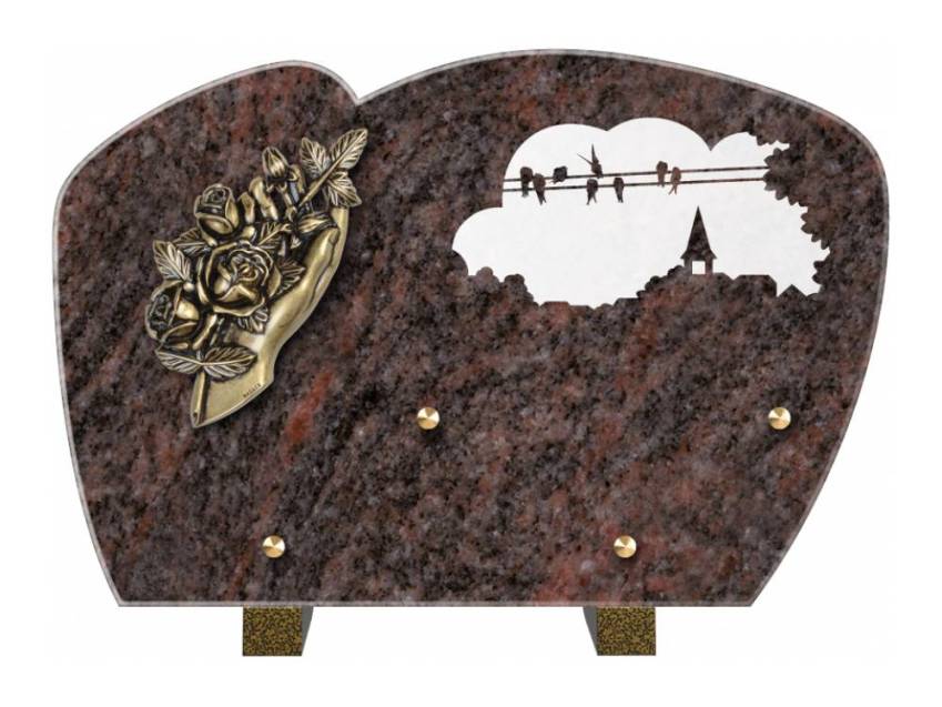 Plaque de cimetiere mantarix