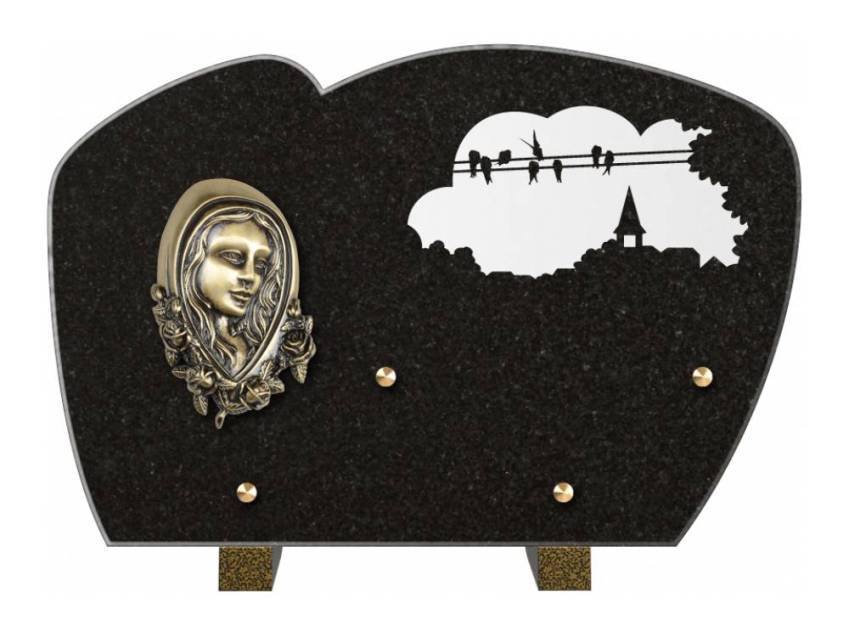 Plaque de cimetiere mantarix