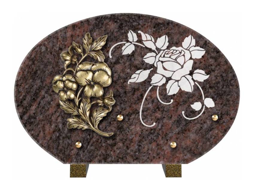 Plaque de cimetiere mantarix