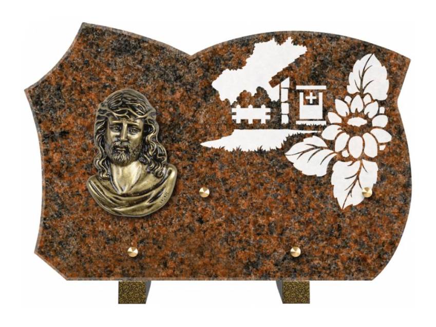 Plaque de cimetiere mantarix