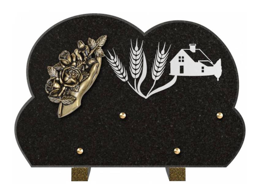Plaque de cimetiere mantarix