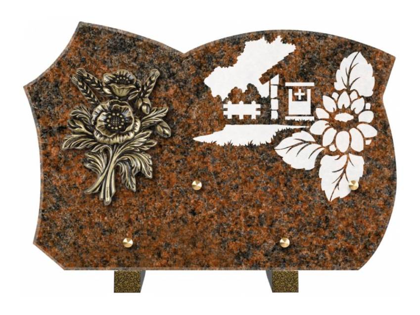 Plaque de cimetiere mantarix