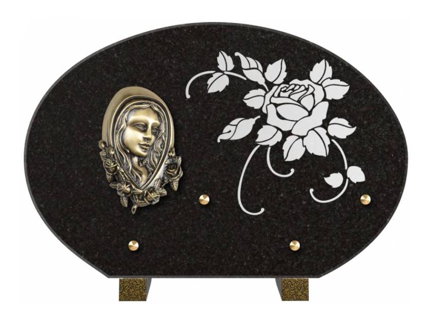 Plaque de cimetiere mantarix