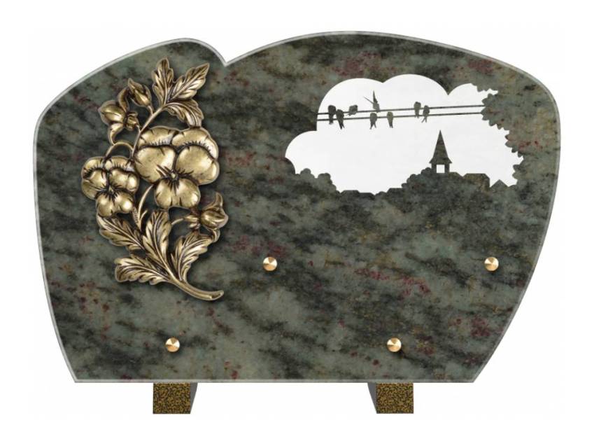 Plaque de cimetiere mantarix