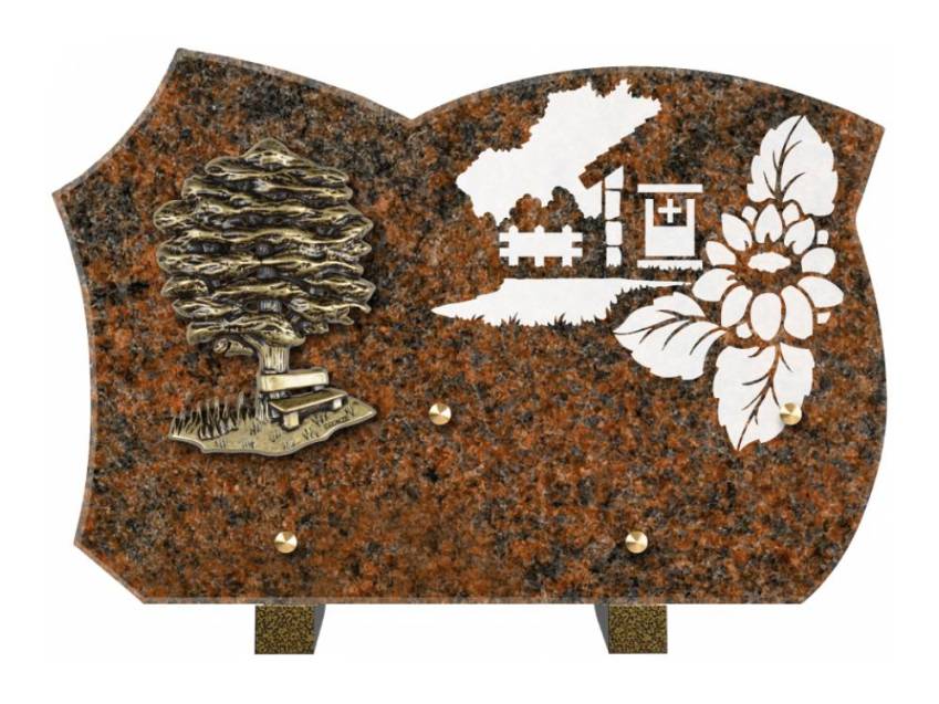 Plaque de cimetiere mantarix