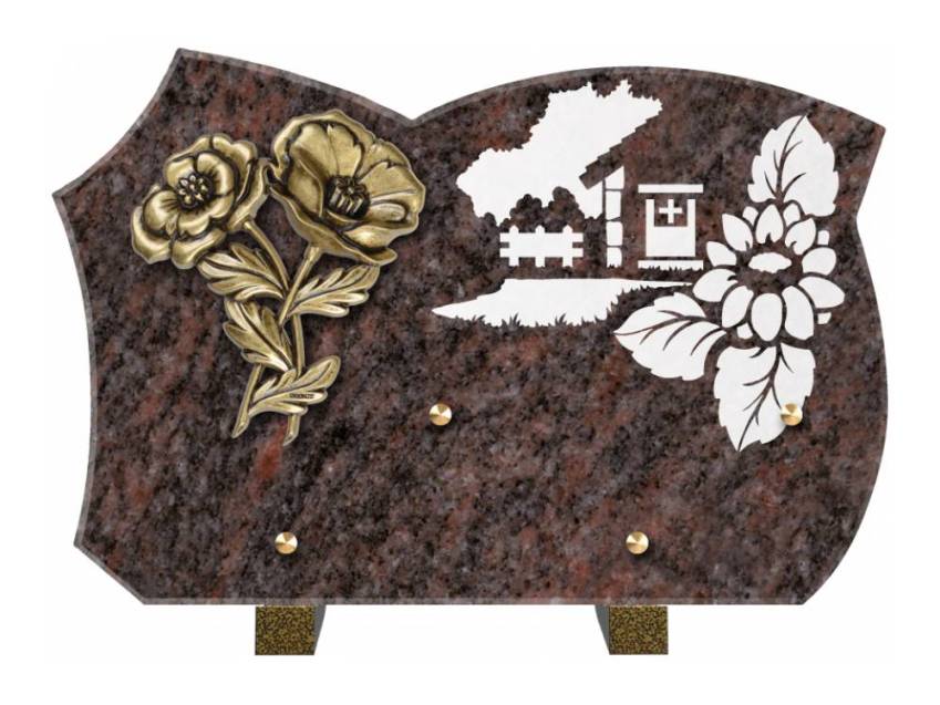 Plaque de cimetiere mantarix