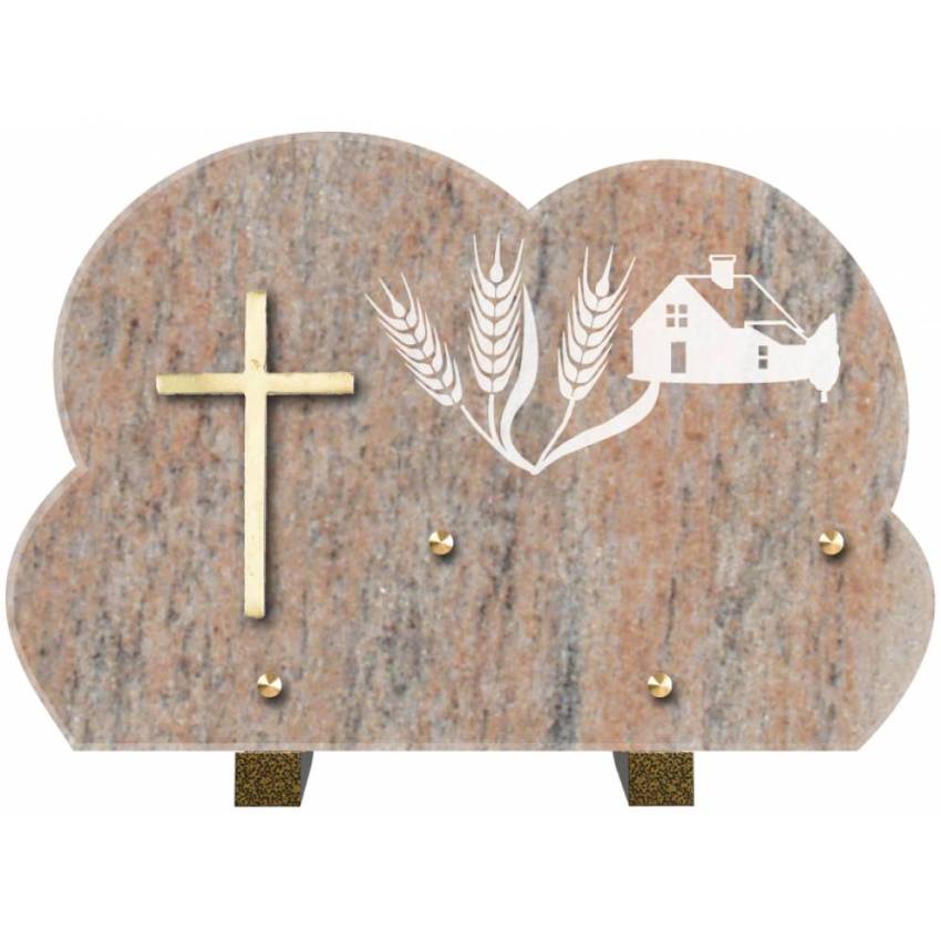 Plaque de cimetiere mantarix