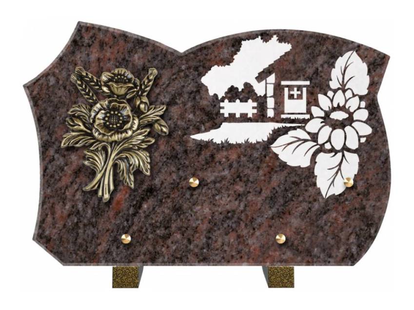 Plaque de cimetiere mantarix