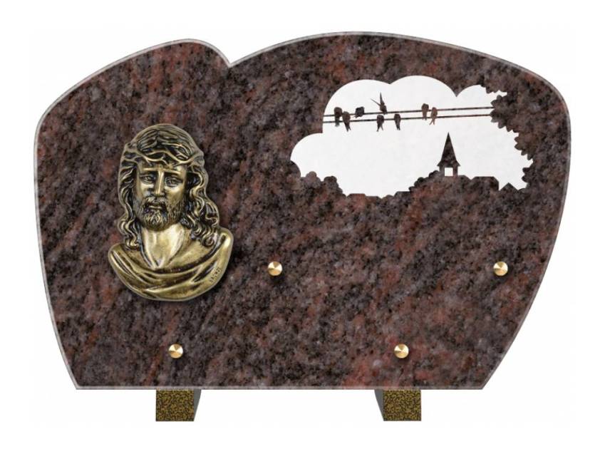 Plaque de cimetiere mantarix