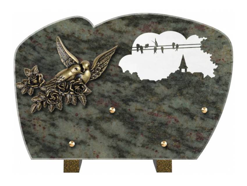 Plaque de cimetiere mantarix