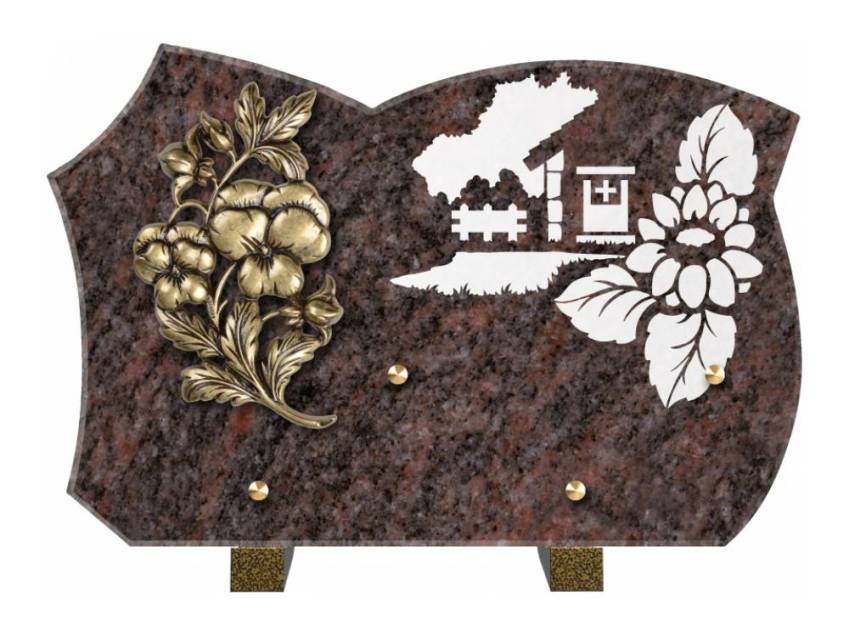 Plaque de cimetiere mantarix