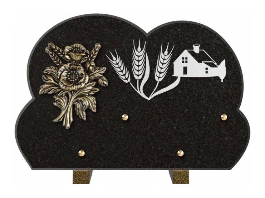 Plaque de cimetiere mantarix