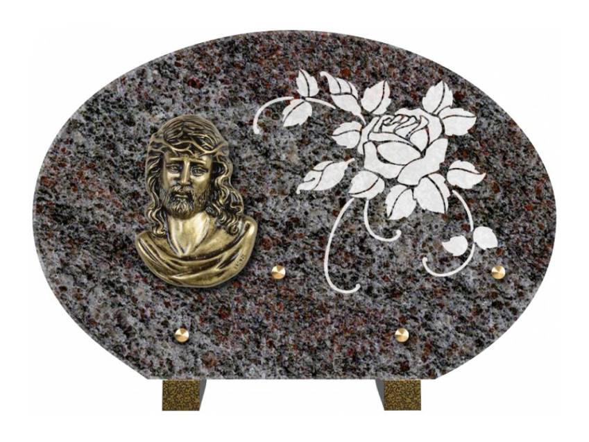 Plaque de cimetiere mantarix