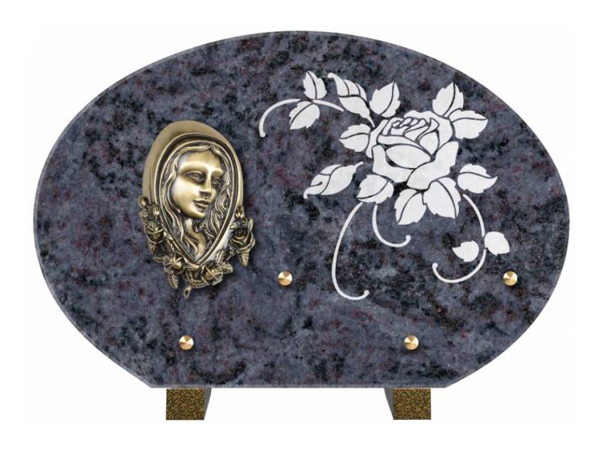 Plaque de cimetiere mantarix