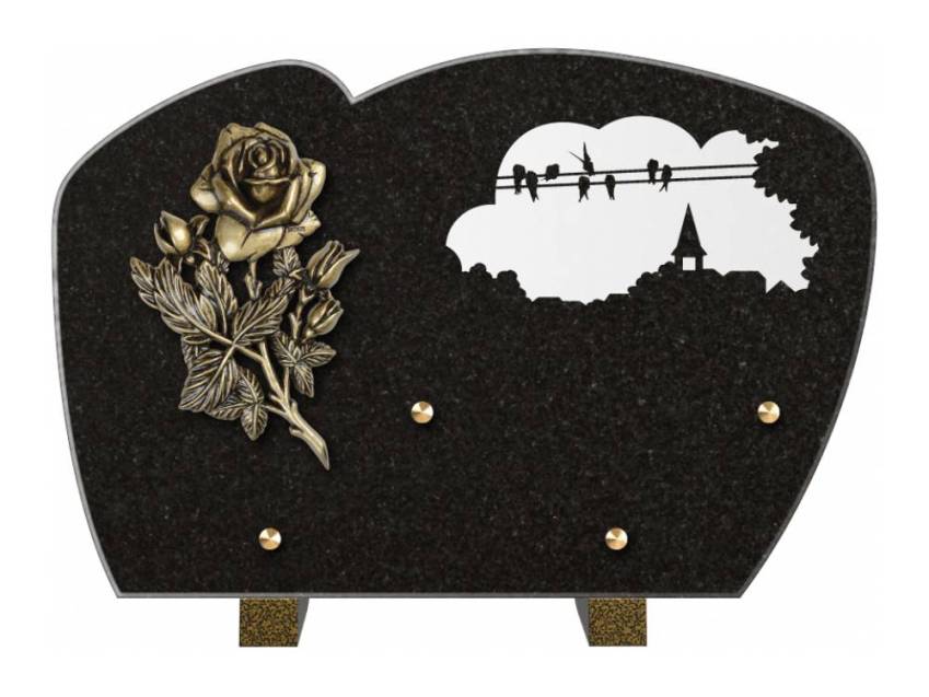 Plaque de cimetiere mantarix