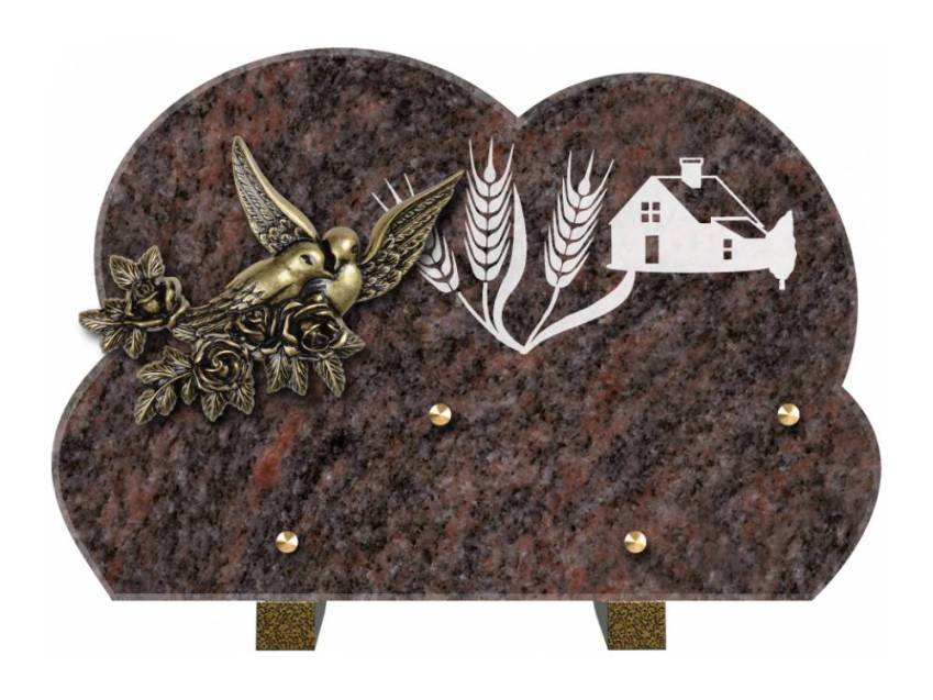 Plaque de cimetiere mantarix