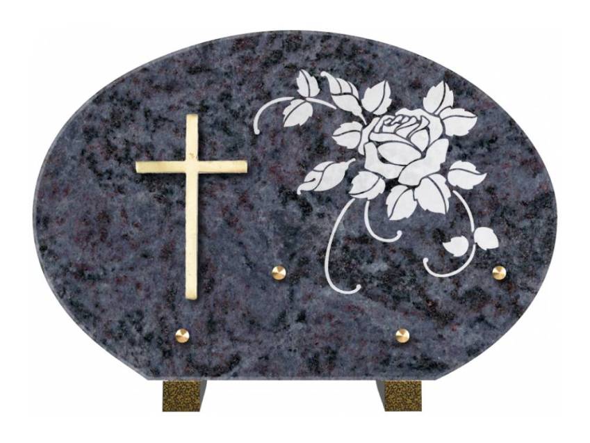 Plaque de cimetiere mantarix