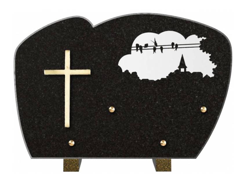 Plaque de cimetiere mantarix