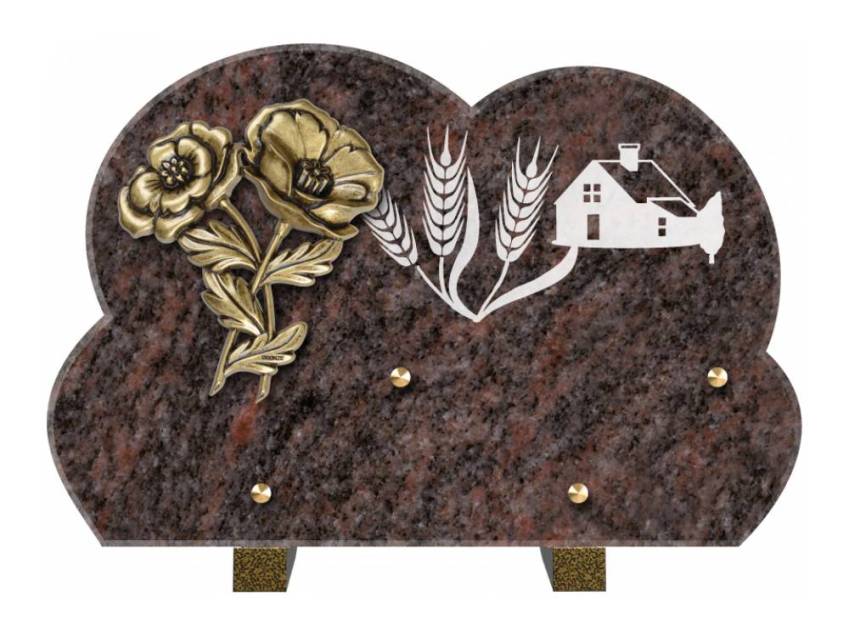 Plaque de cimetiere mantarix