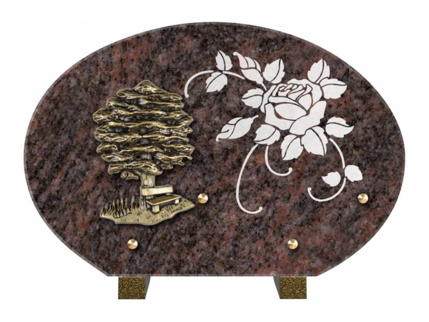Plaque de cimetiere mantarix
