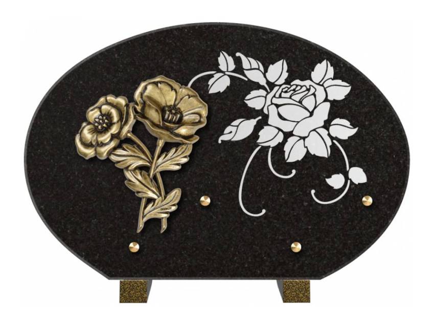 Plaque de cimetiere mantarix