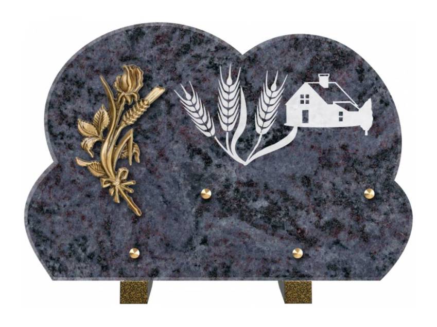 Plaque de cimetiere mantarix